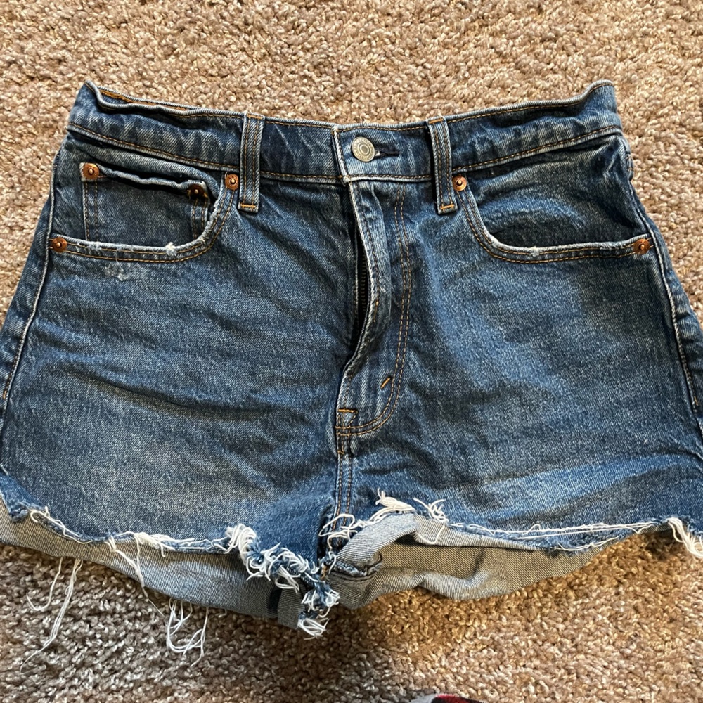 High rise mom shorts